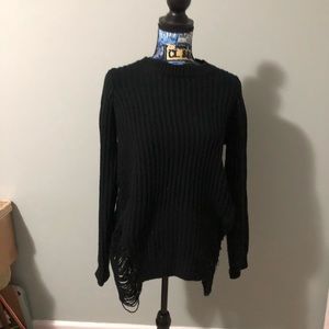 Ripped Crew Sweater